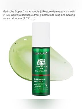 2 x Medicube Super Cica Ampoule - Green Soothing Serum, 2 pcs,Price is Firm